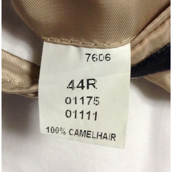 Vtg Jos. A. Bank Blazer Mn 44R Tan 100% Camel Hair Jacket Sport Coat Suit Preppy - Picture 9 of 10